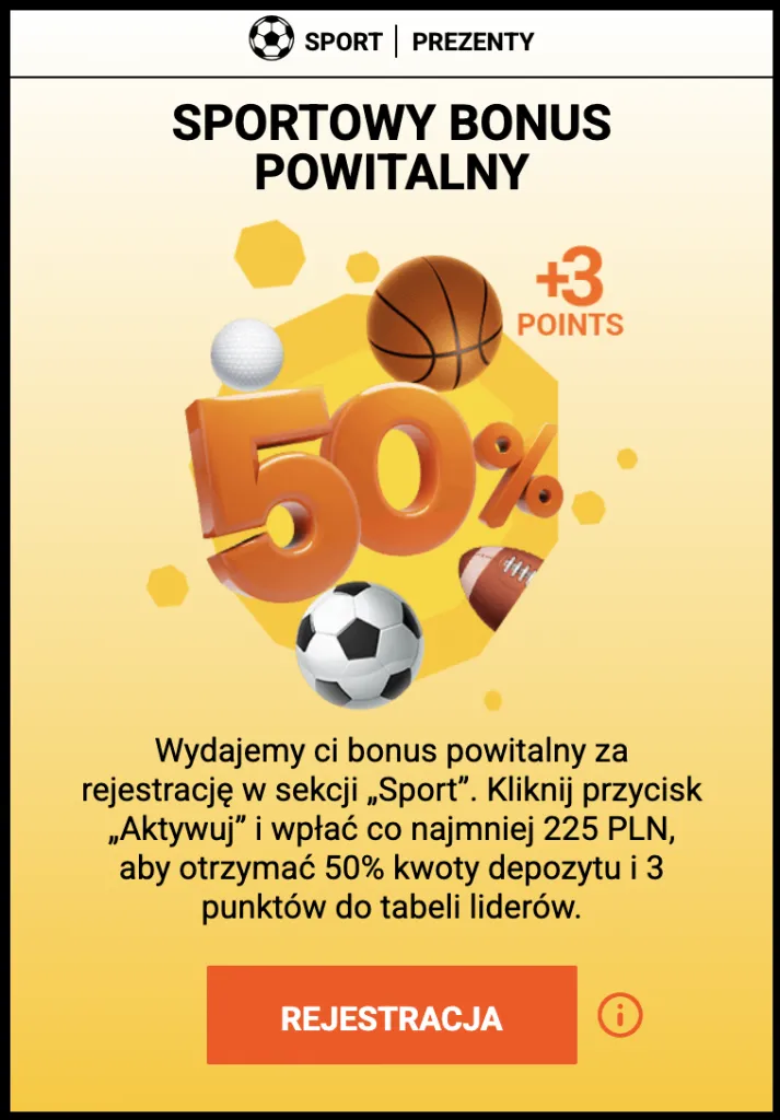 Sportowy Bonus Powitalny od Spinamba Casino