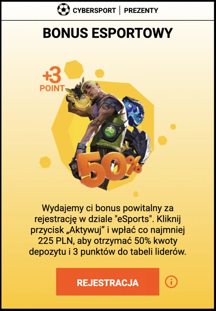 Esportowy Bonusy od Spinamba Casino